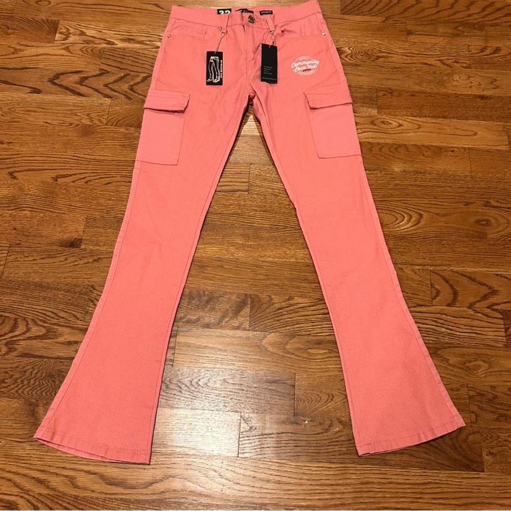 Waimea stacked fit jeans pink men's size 32
